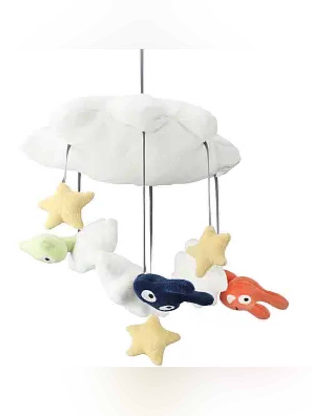 IKEA Baby Mobile HIMMELSK Plush Clouds Animals Stars Multicolour Nursery NWT